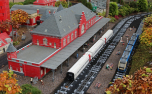 building lego train is amazing