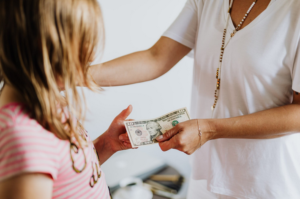 giving money
